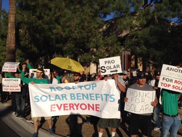 Arizona’s Debate Over Rooftop Solar Comes To A Peak As Protests Ensue